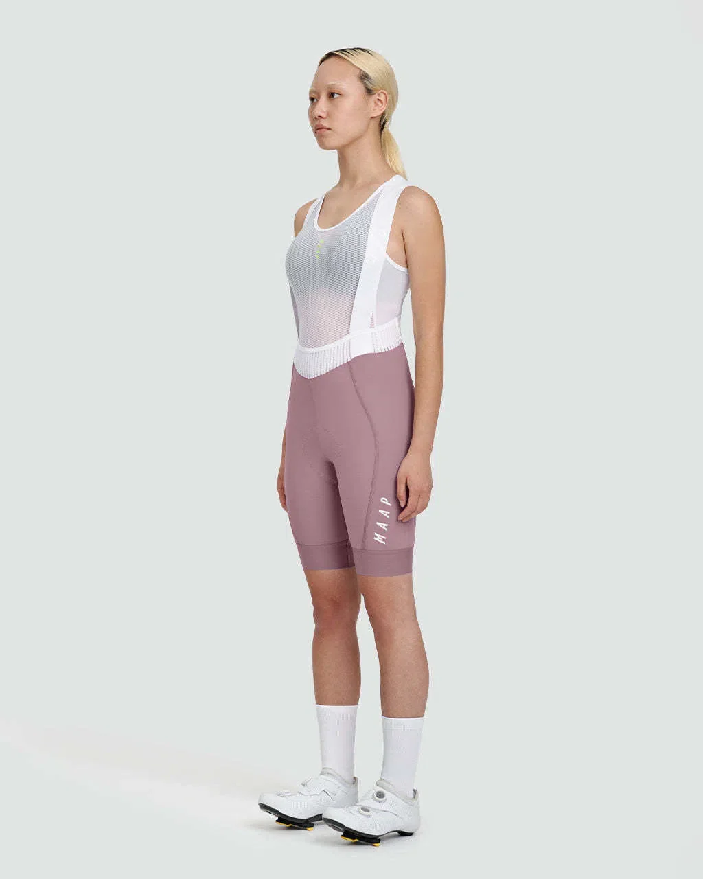 MAAP Team Evo Women Bib Shorts - Rasin/White - Image 2