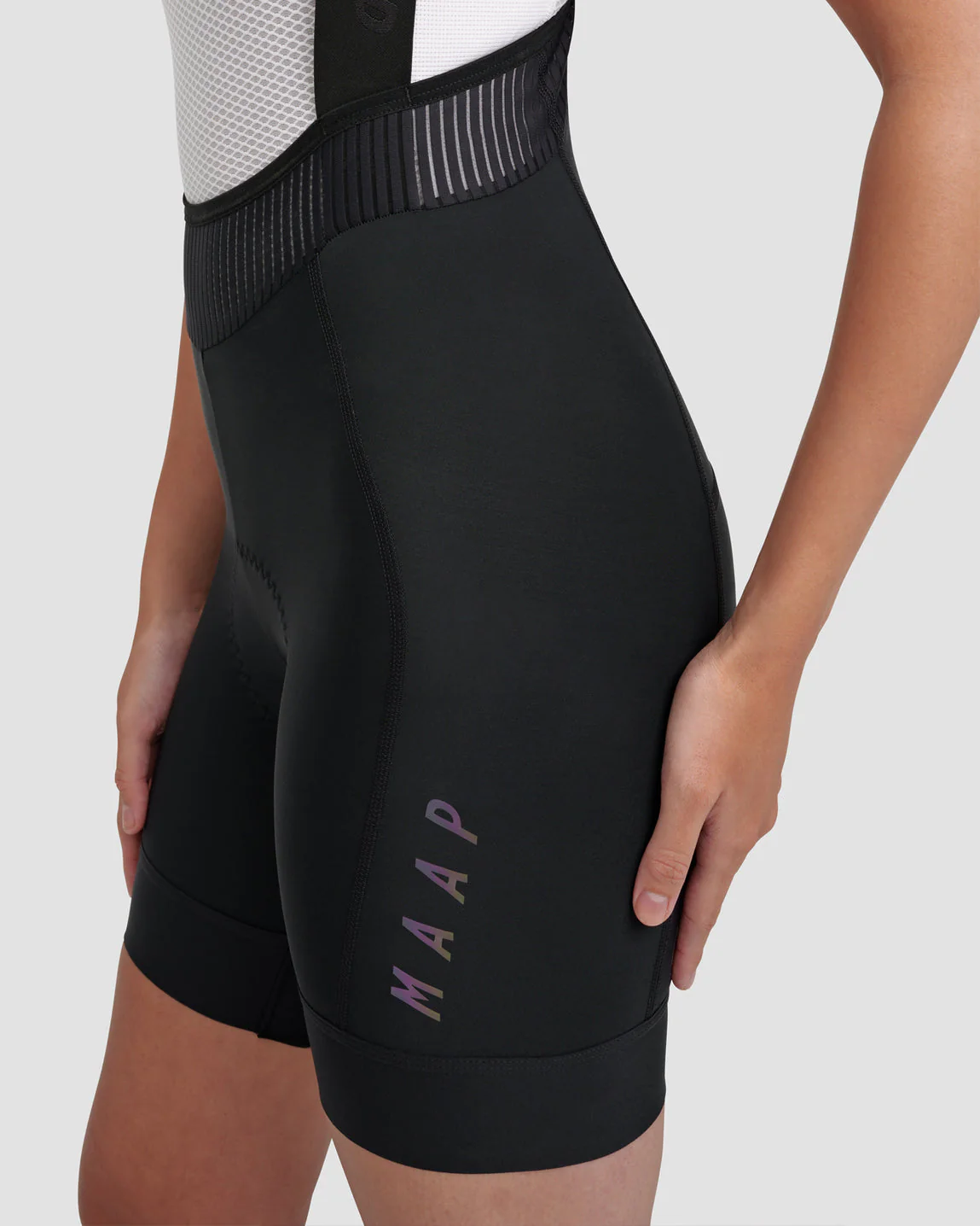 MAAP Team Evo Women Bib Shorts - Black/Black - Image 3