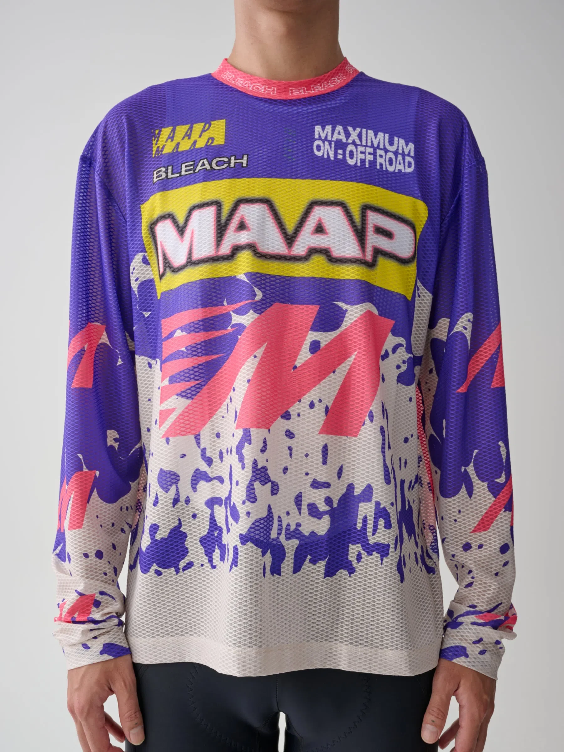MAAP X BLEACH Mesh LS Tee - Purple Mix - Image 2