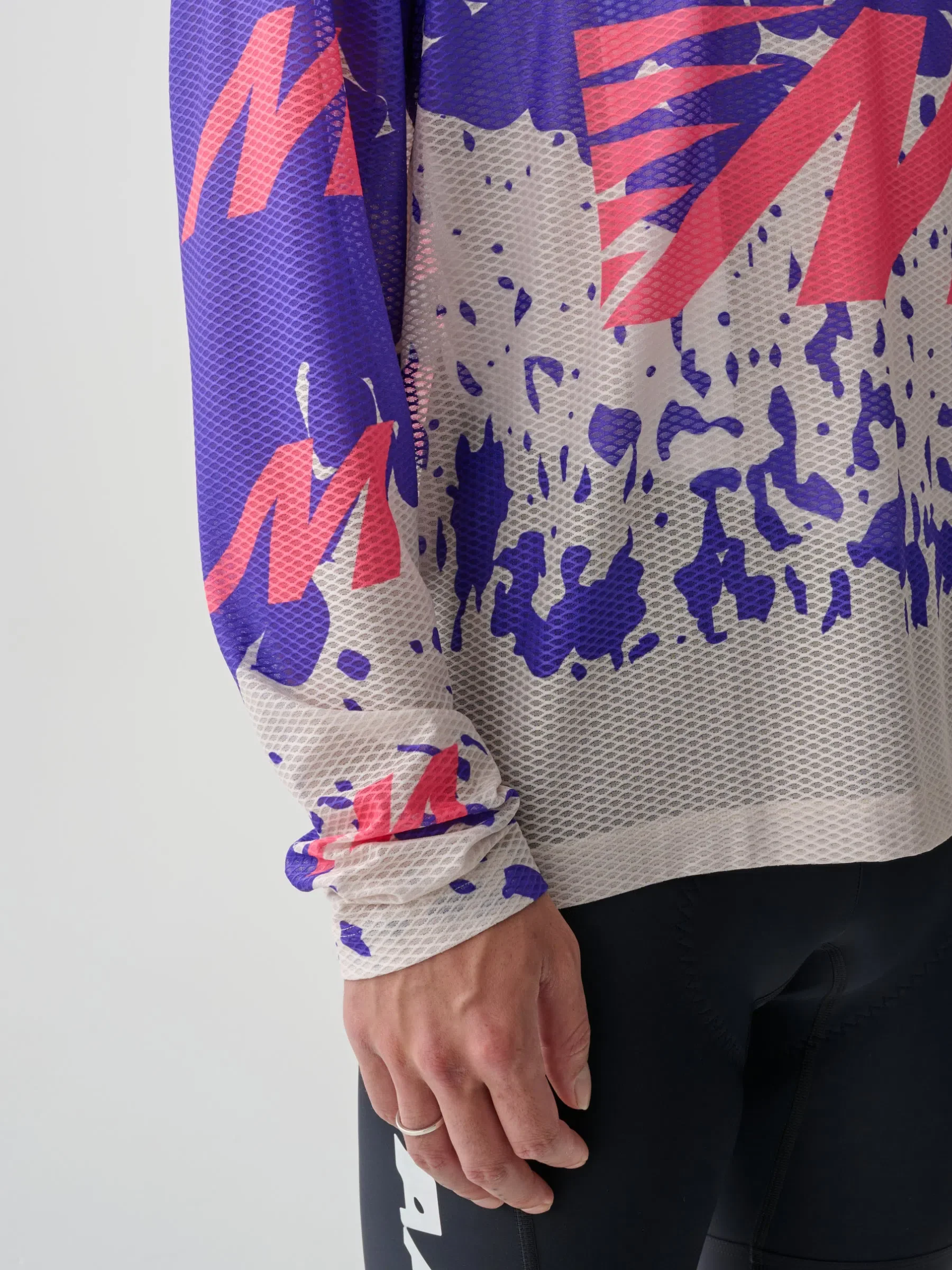 MAAP X BLEACH Mesh LS Tee - Purple Mix - Image 3
