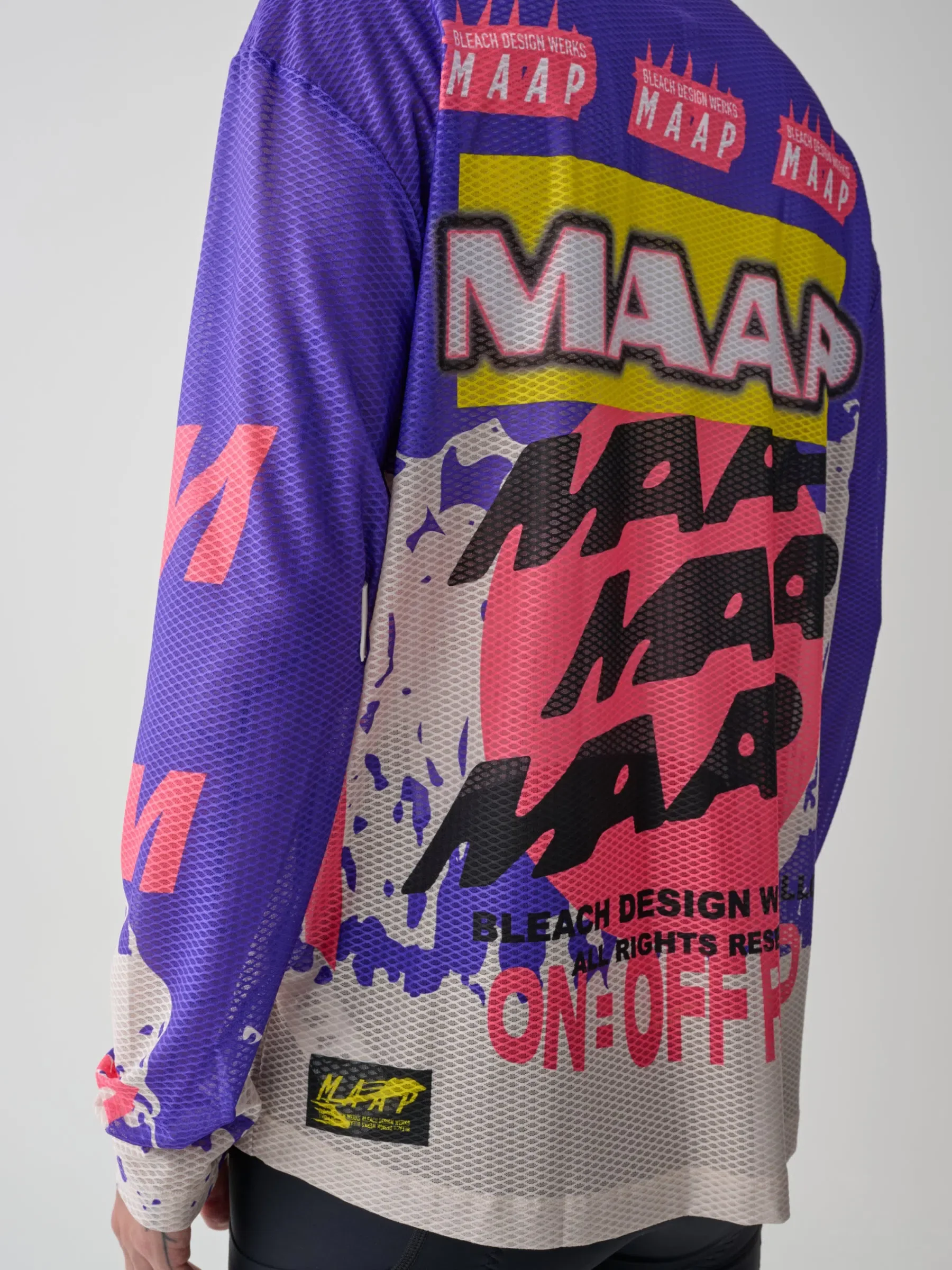 MAAP X BLEACH Mesh LS Tee - Purple Mix - Image 4