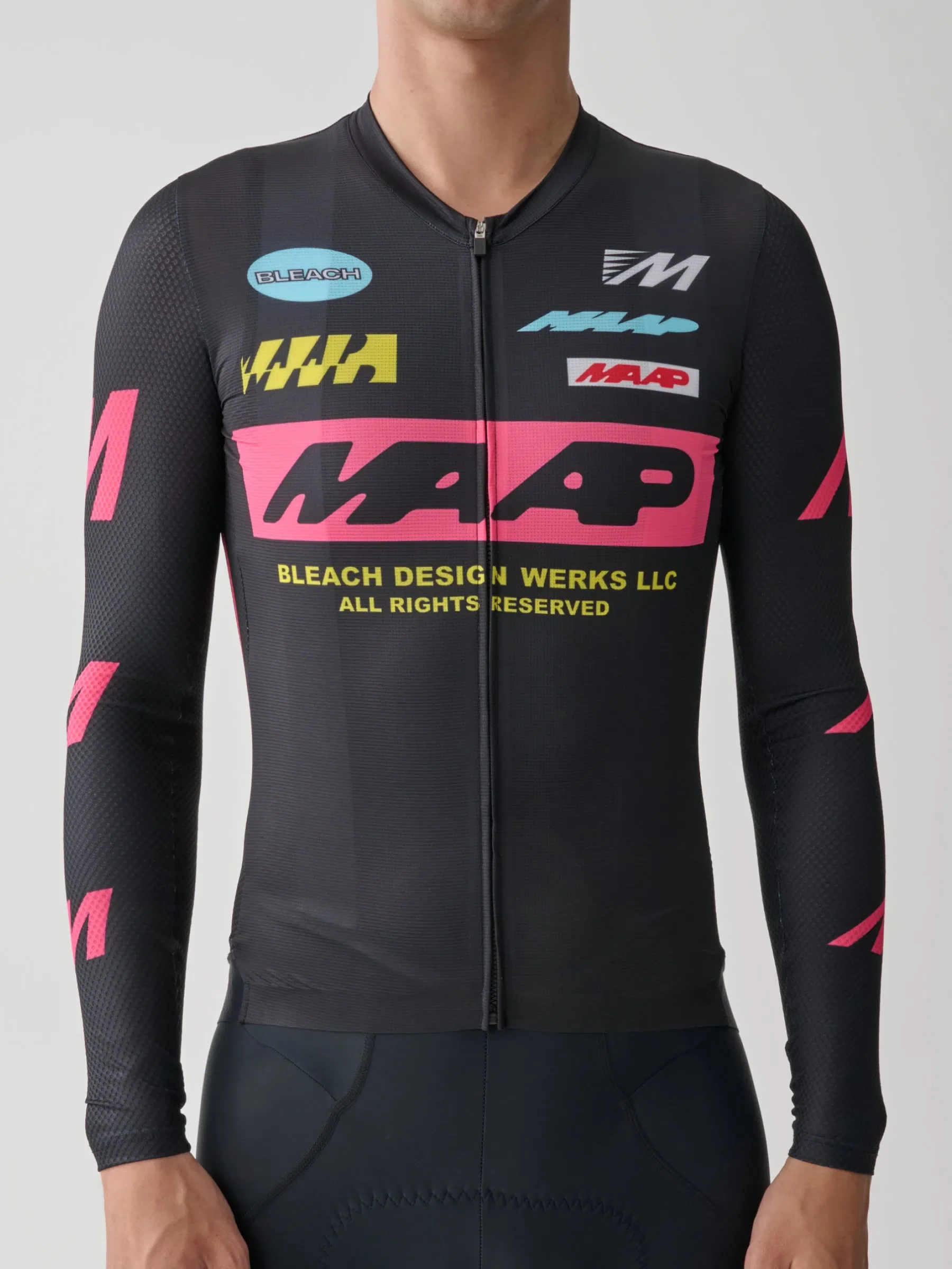 MAAP X BLEACH Pro Air LS Jersey - Black/Chrome - Image 4