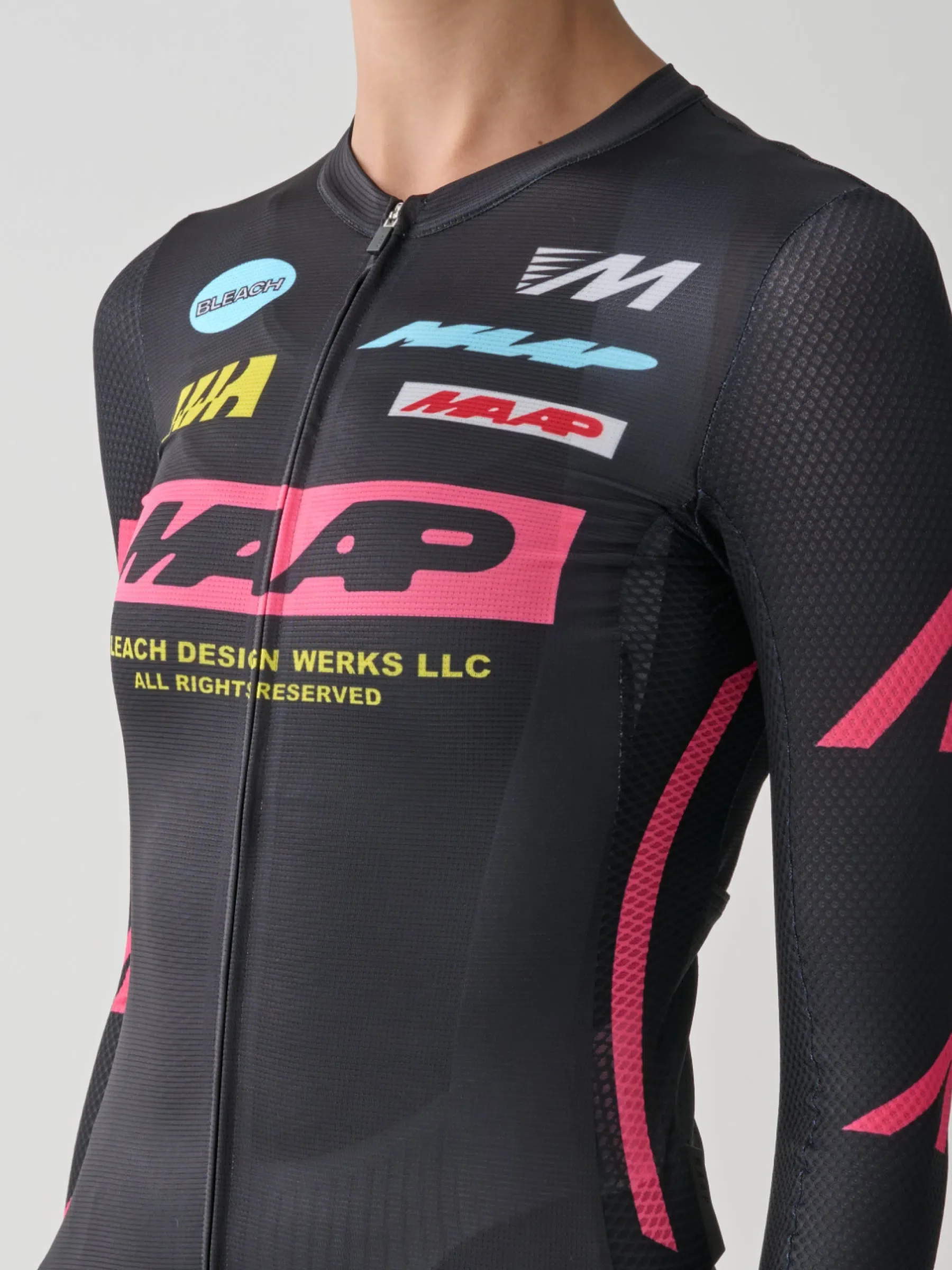 MAAP X BLEACH Pro Air LS Women Jersey - Black/Chrome - Image 4