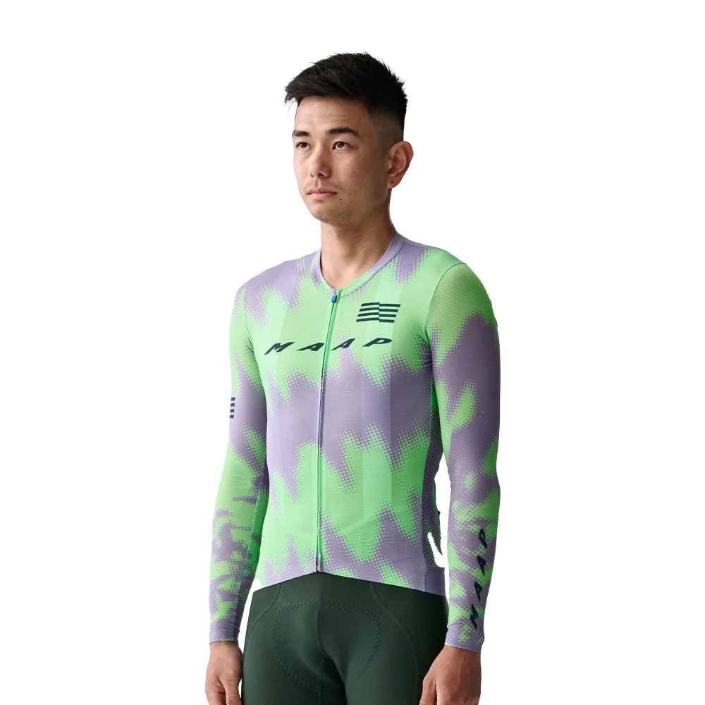 MAAP x Lifeplus Wahoo Team Pro Air LS Jersey 2.0 - Purple Ash/Aqua Green - Image 2