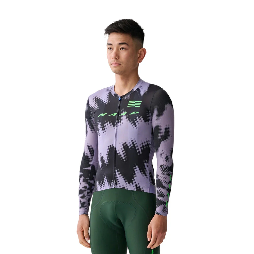 MAAP x Lifeplus Wahoo Team Pro Air LS Jersey 2.0 - Purple Ash/Black - Image 2