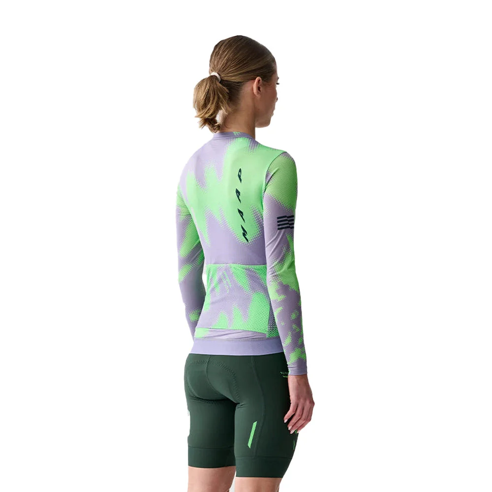 MAAP x Lifeplus Wahoo Team Pro Air LS Women Jersey 2.0 - Purple Ash/Aqua Green - Image 5