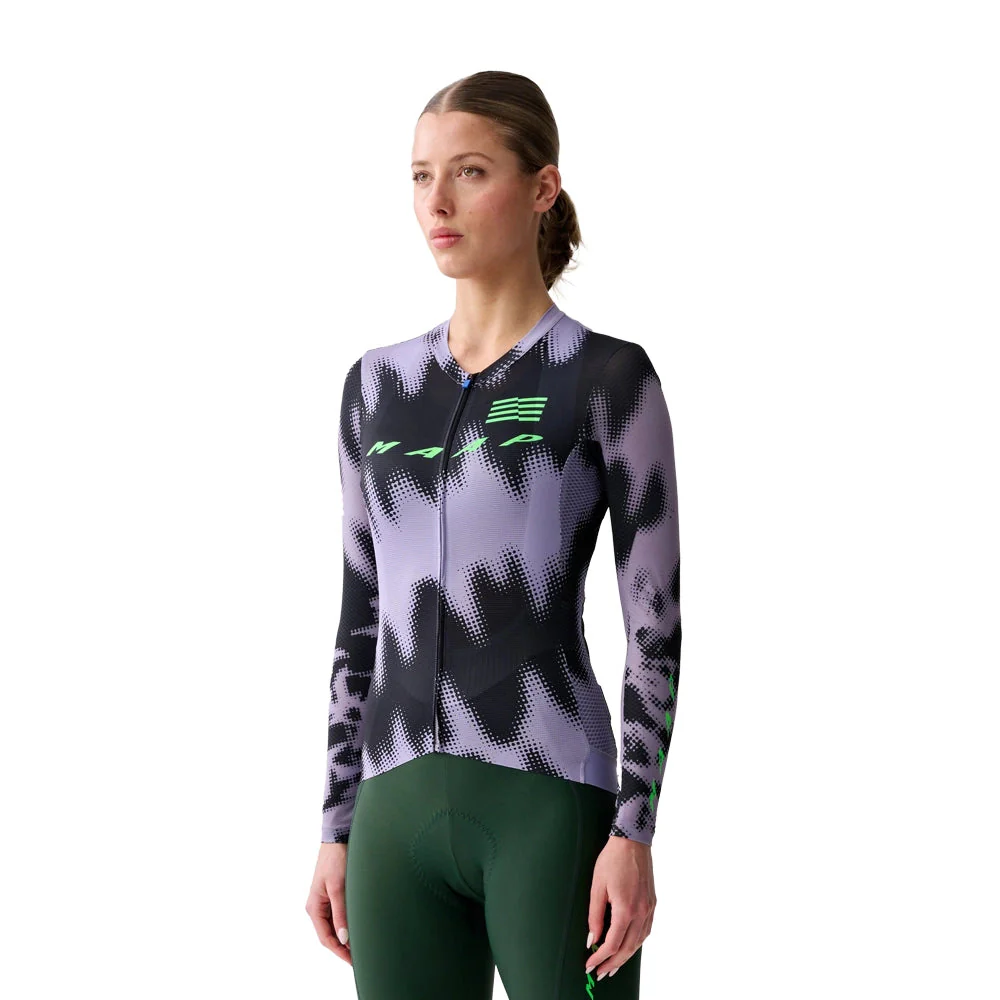 MAAP x Lifeplus Wahoo Team Pro Air LS Women Jersey 2.0 - Purple Ash/Black - Image 2