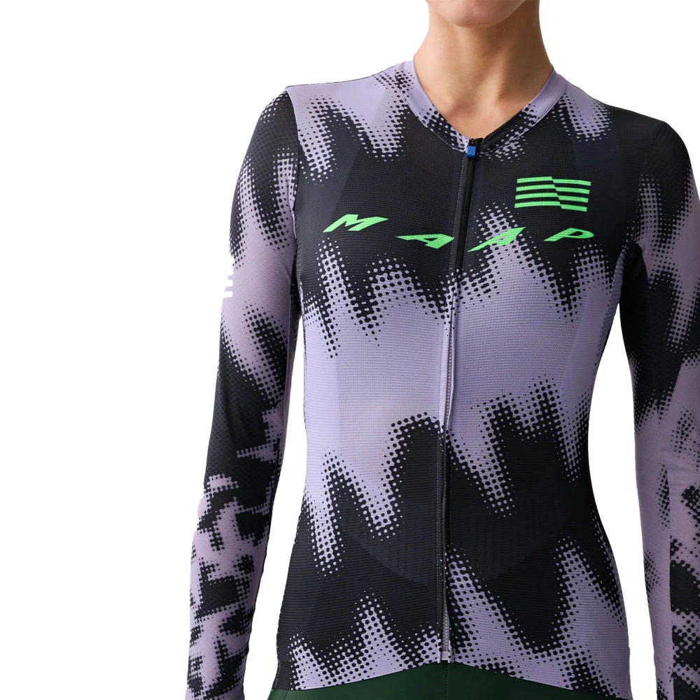 MAAP x Lifeplus Wahoo Team Pro Air LS Women Jersey 2.0 - Purple Ash/Black - Image 3