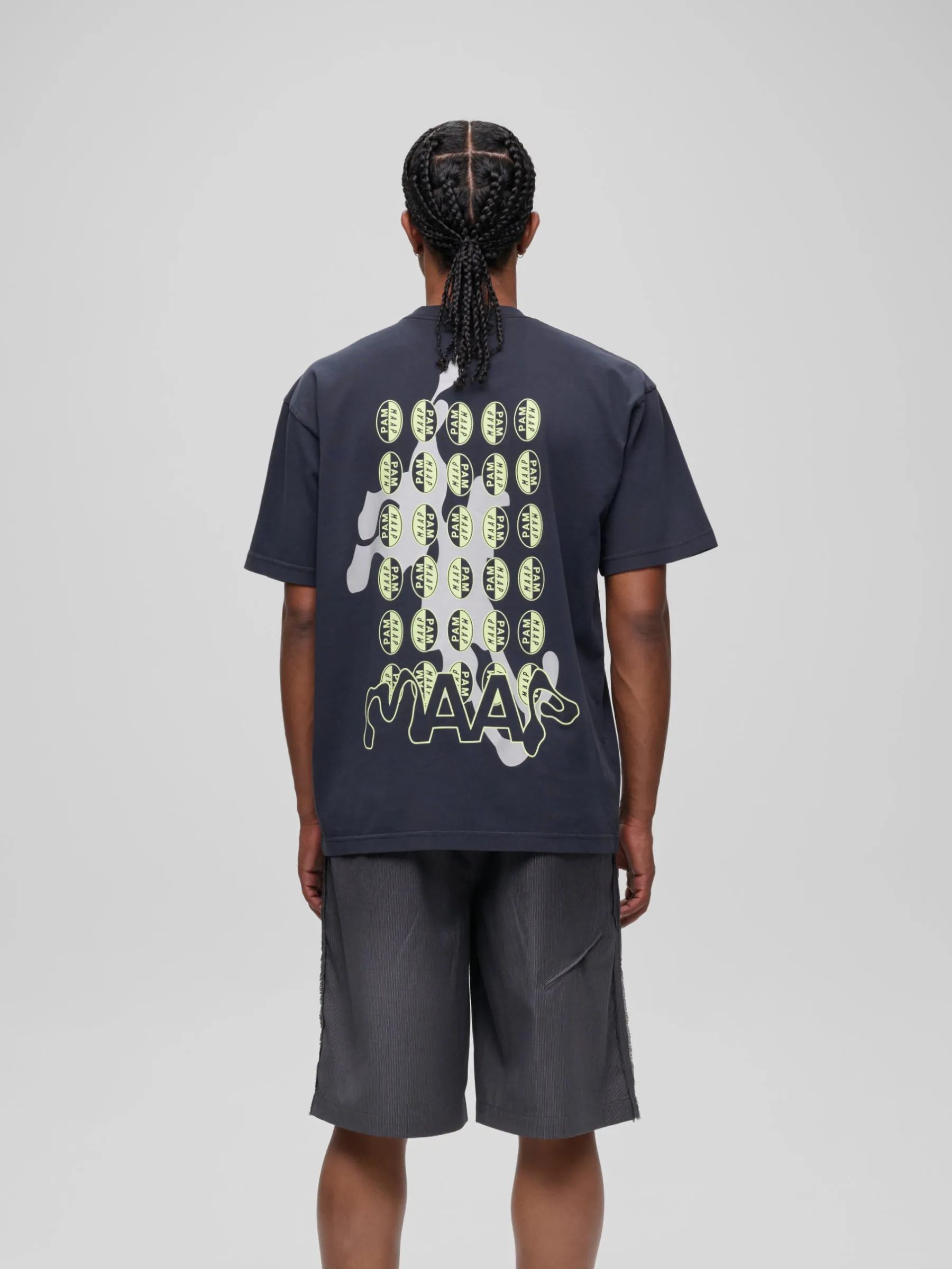 MAAP x PAM Casual Tee - Black/Glow Lime - Image 2