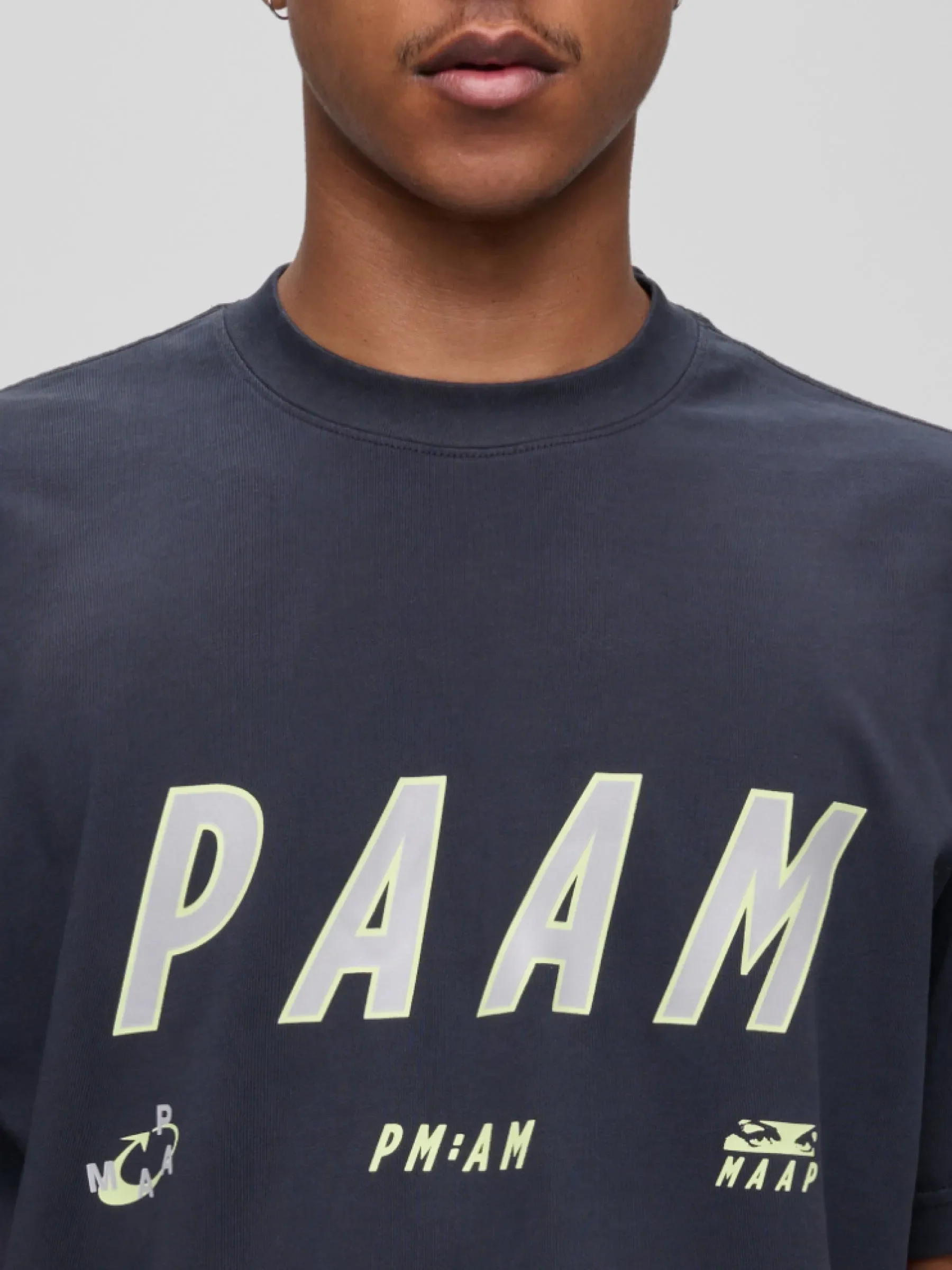 MAAP x PAM Casual Tee - Black/Glow Lime - Image 3