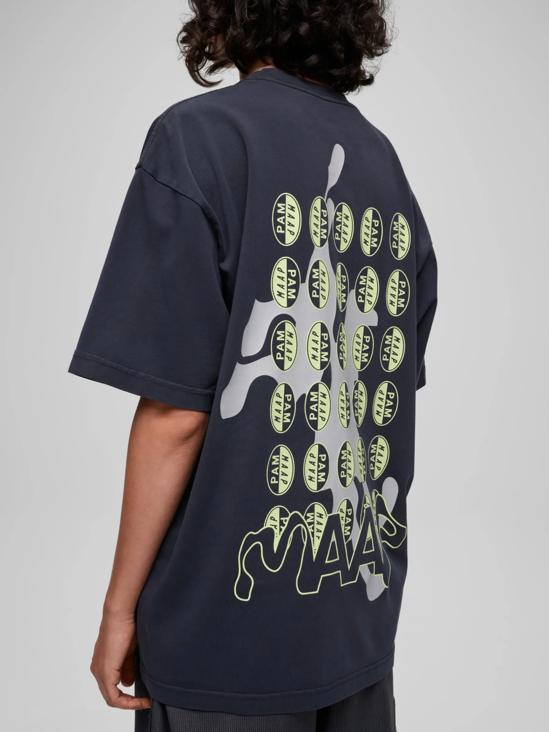 MAAP x PAM Casual Tee - Black/Glow Lime - Image 4