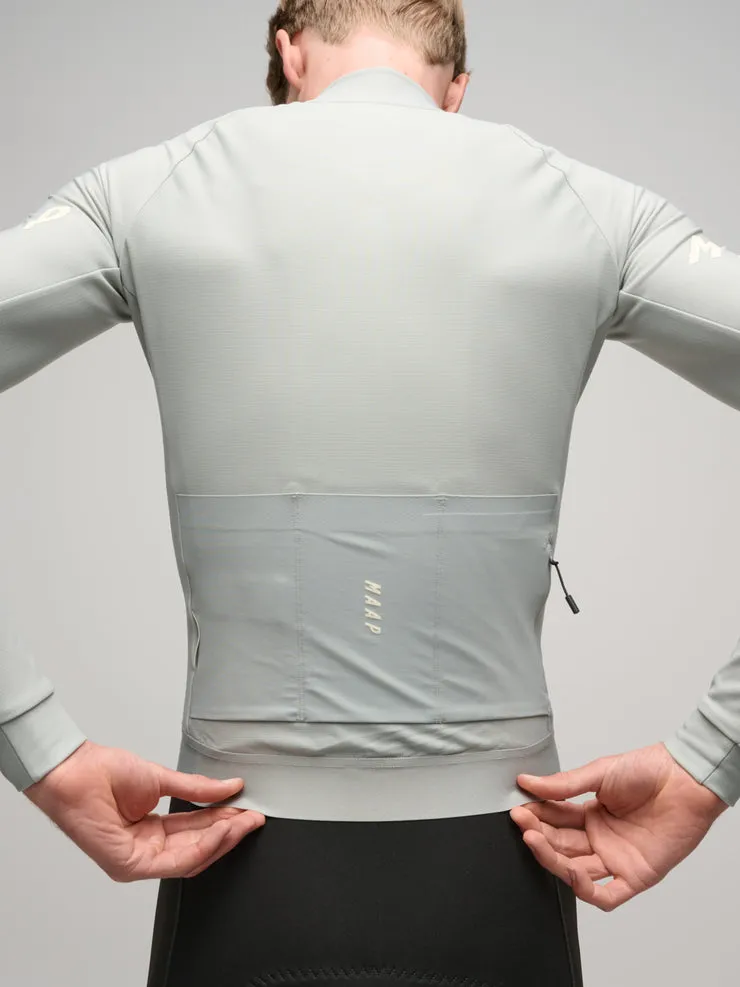 MAAP Y09 Aeon Winter Thermal Long Sleeve Jersey - GREYSTONE - Image 5