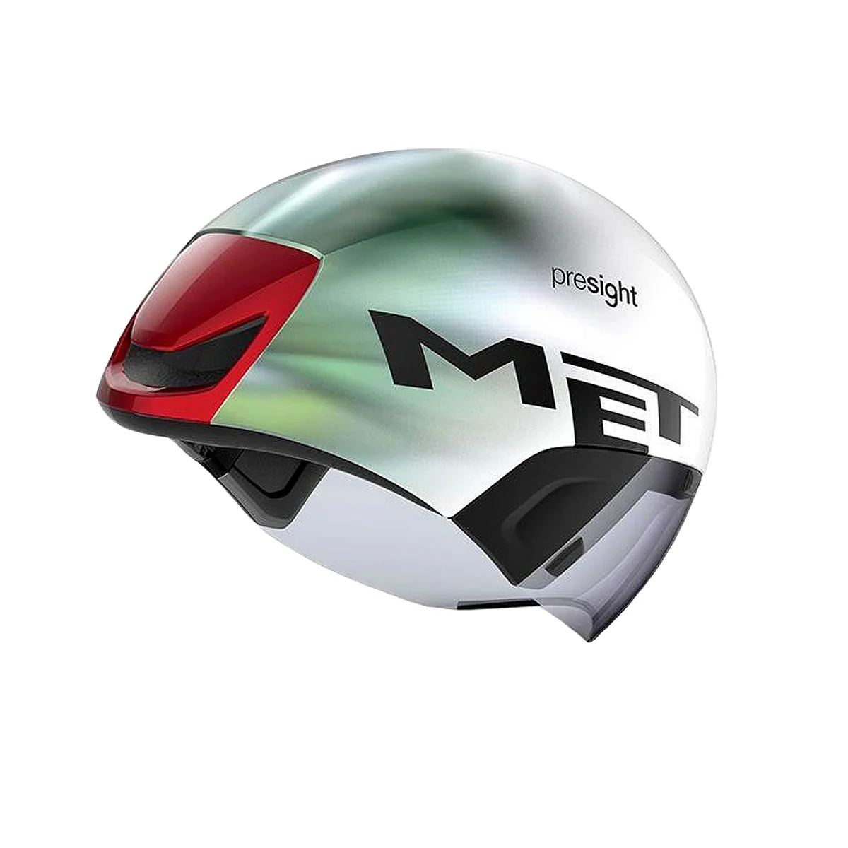 MET Codatronca Cycling Helmet  UAE TEAM EMIRATES EDITION 2024 - White/Green - Image 2