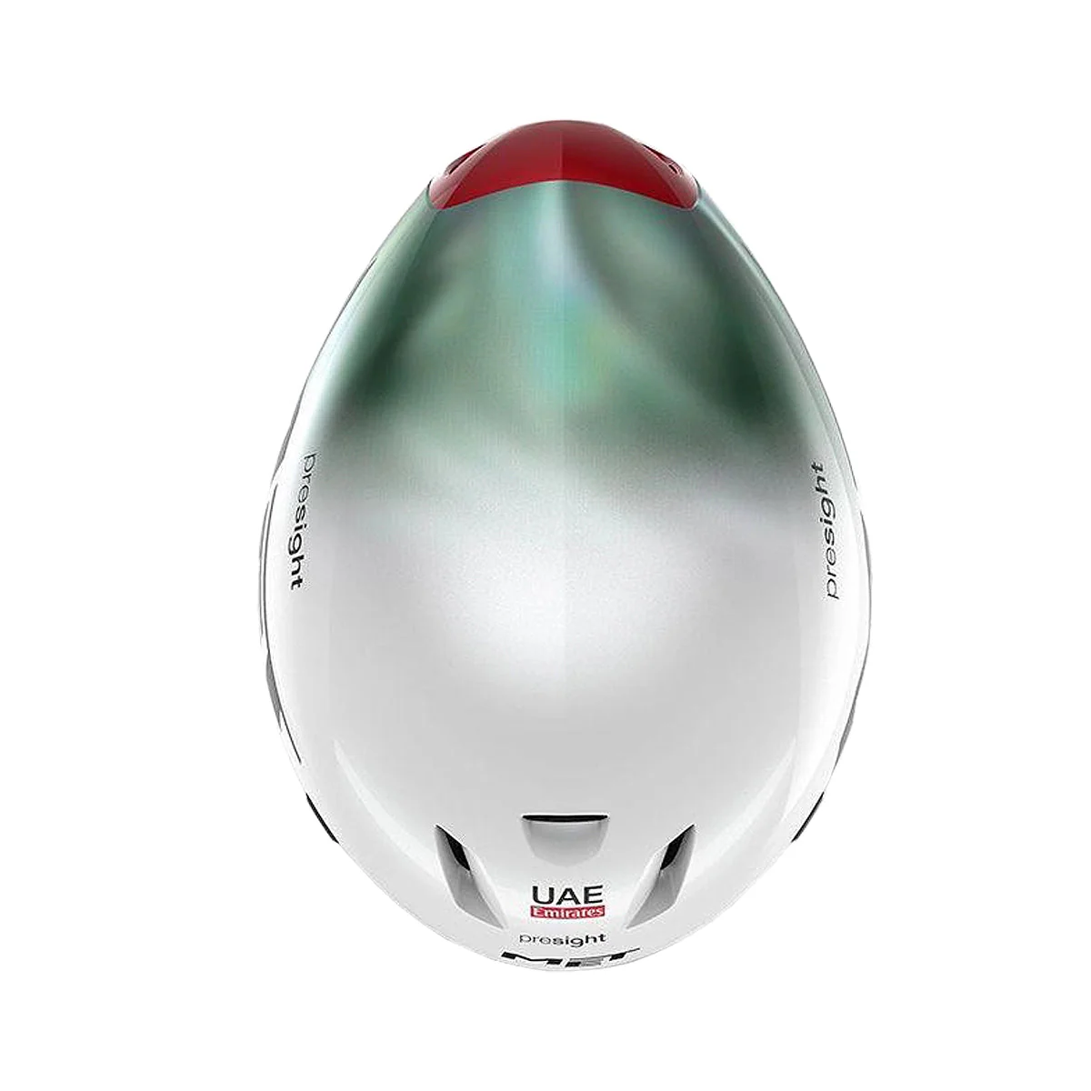 MET Codatronca Cycling Helmet  UAE TEAM EMIRATES EDITION 2024 - White/Green - Image 3