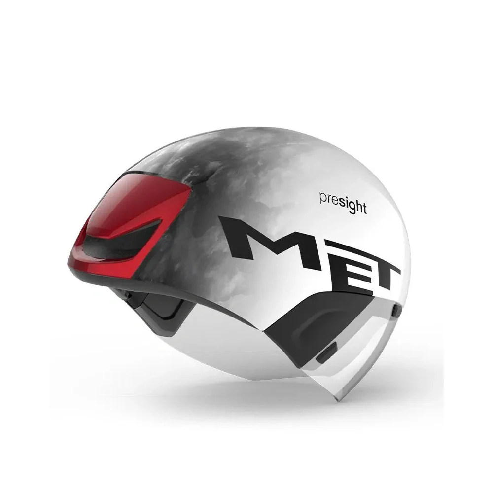 MET Codatronca Cycling Helmet UAE TEAM EMIRATES EDITION 2025 - White/Black/Red - Image 2