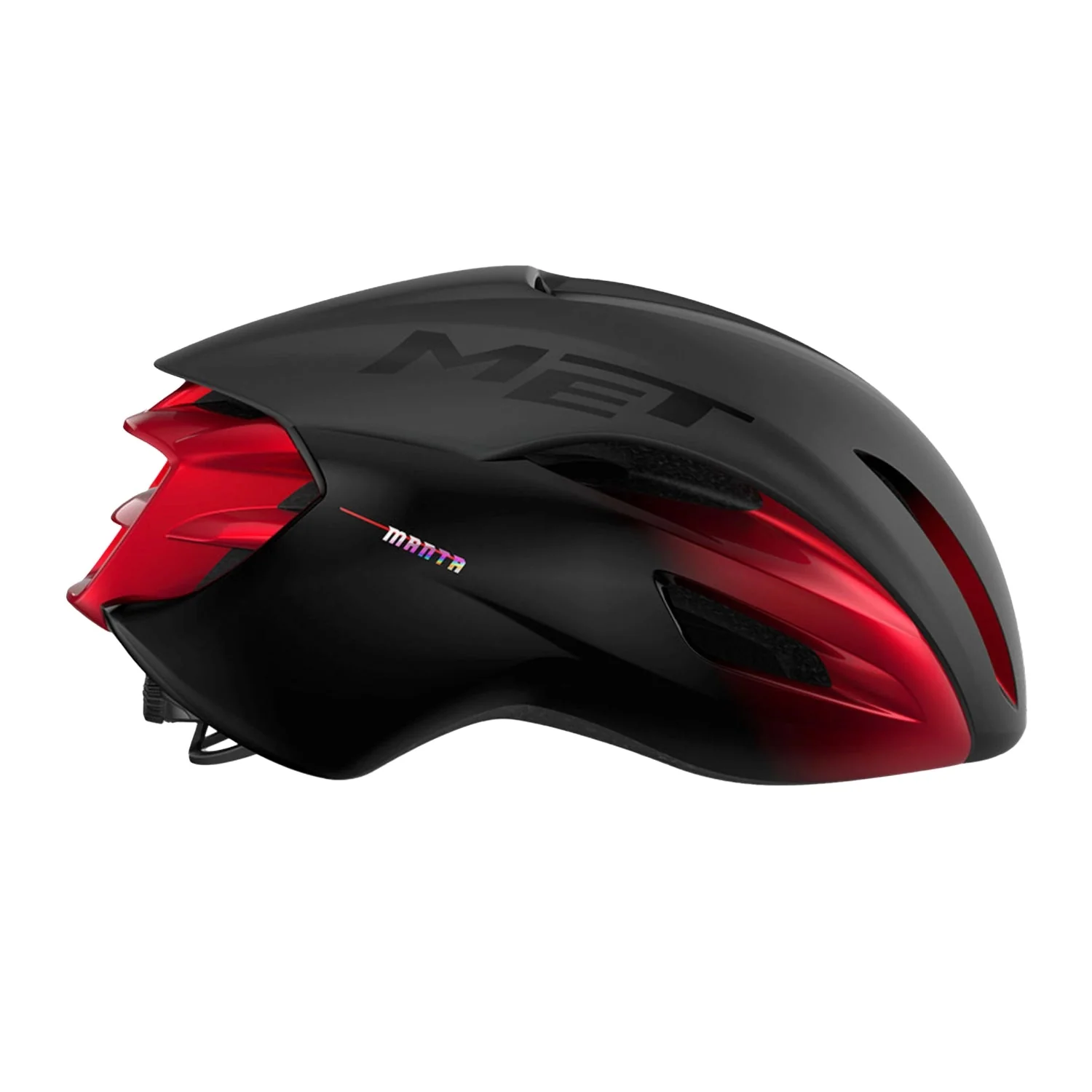 MET Cycling Helmet Manta MIPS - Black/Red - Image 2