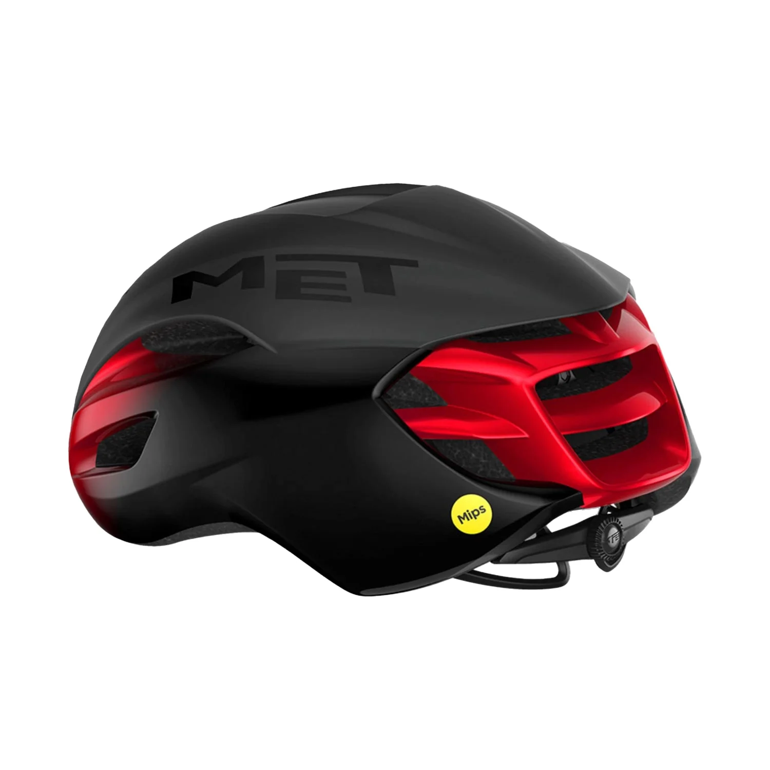 MET Cycling Helmet Manta MIPS - Black/Red - Image 3