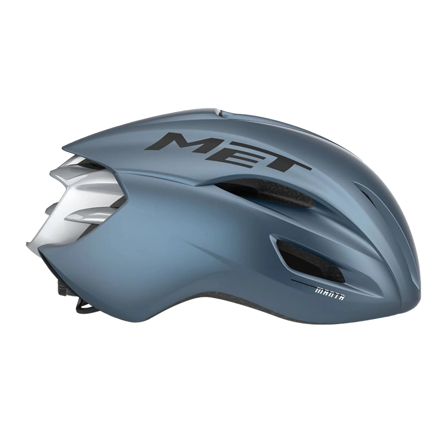 MET Cycling Helmet Manta MIPS - Navy/Silver Matt - Image 4