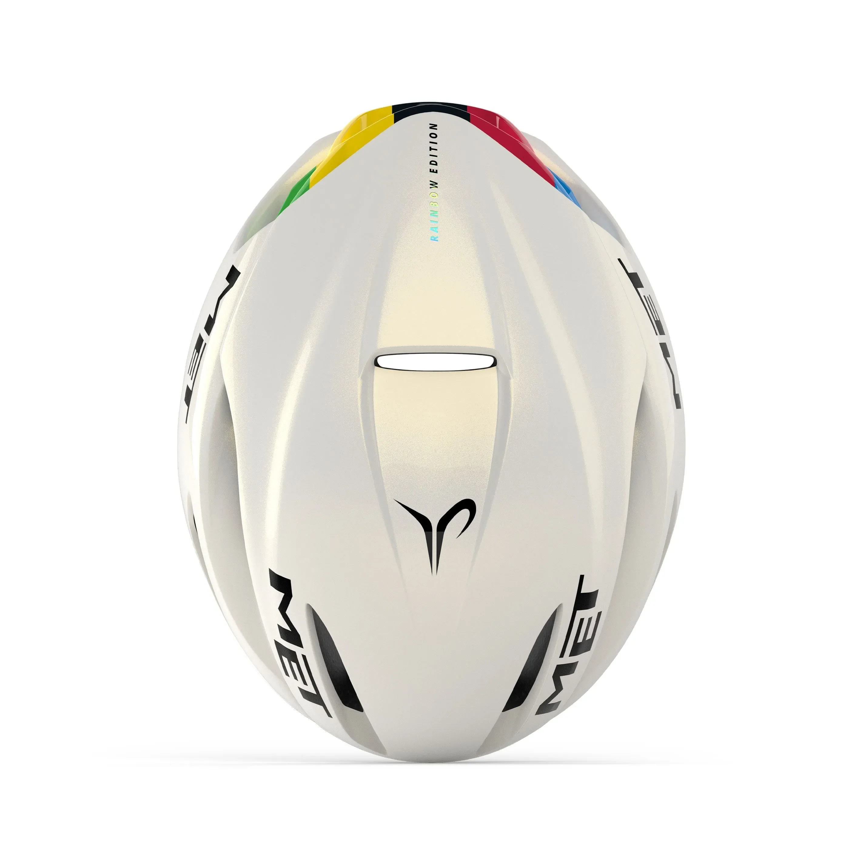 MET Cycling Helmet Manta MIPS Pogui Edition - Rainbow White - Image 2