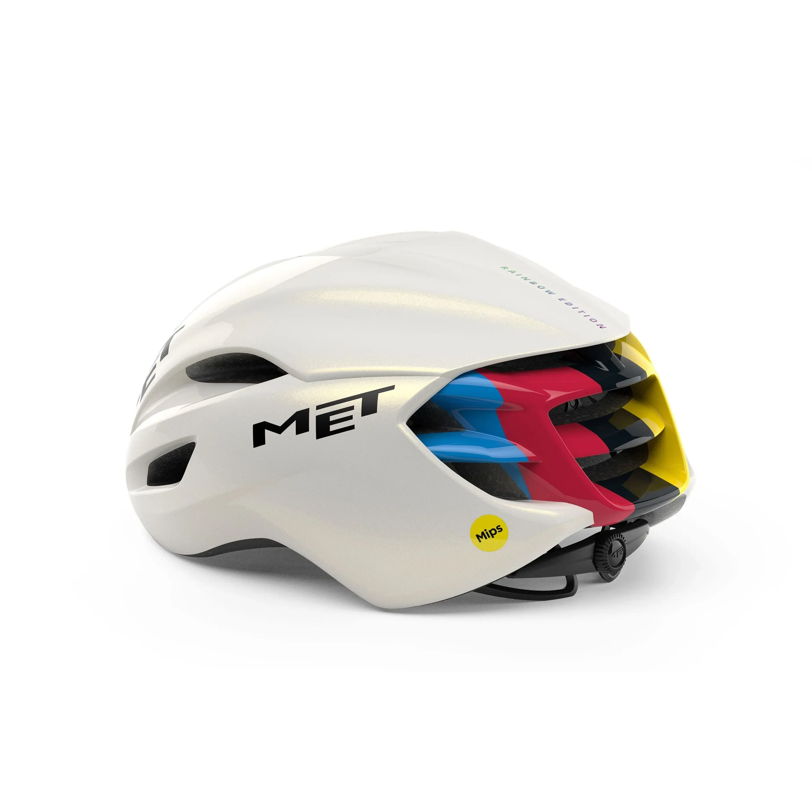 MET Cycling Helmet Manta MIPS Pogui Edition - Rainbow White - Image 3