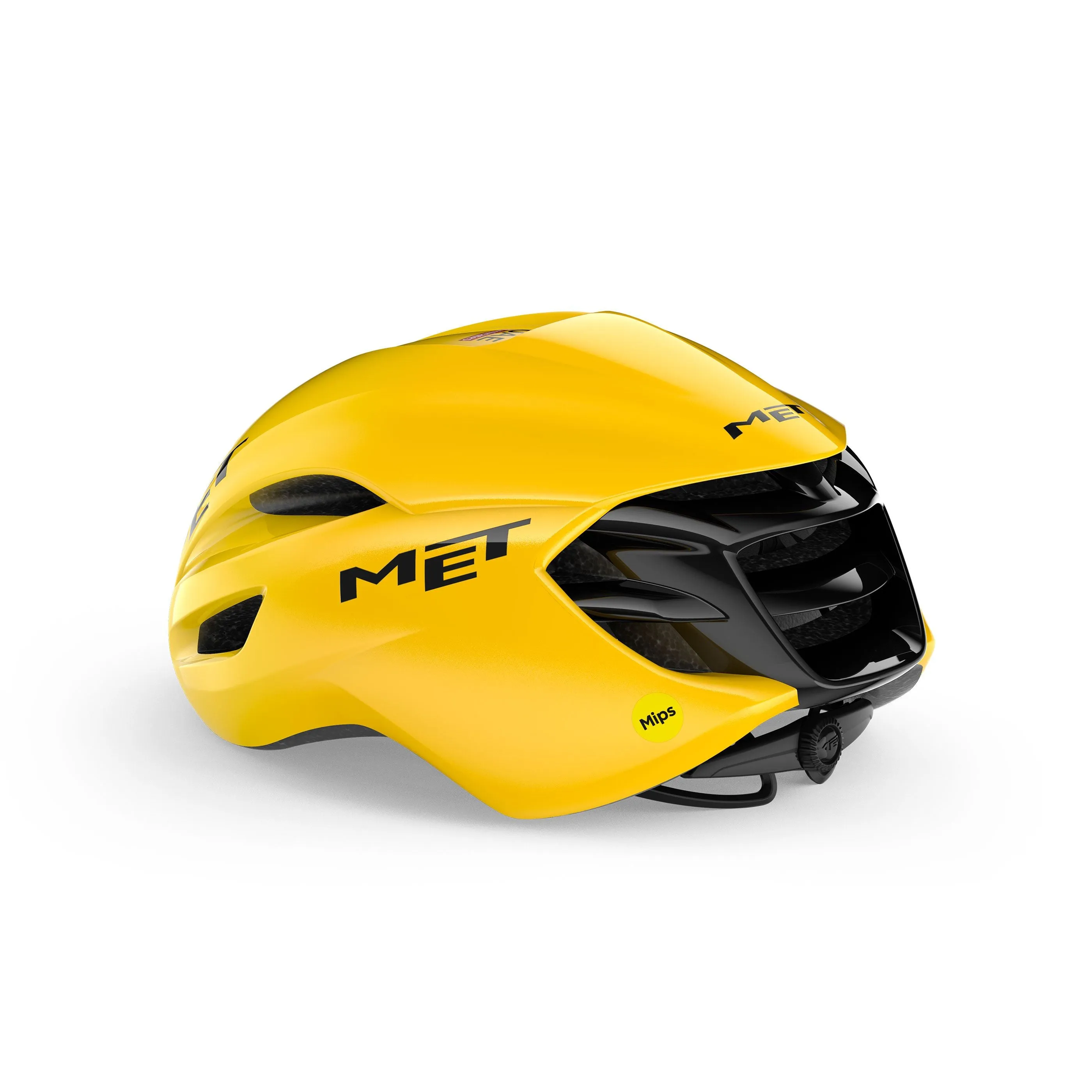 MET Cycling Helmet Manta MIPS - Yellow Jersey Limited Edition - Image 2