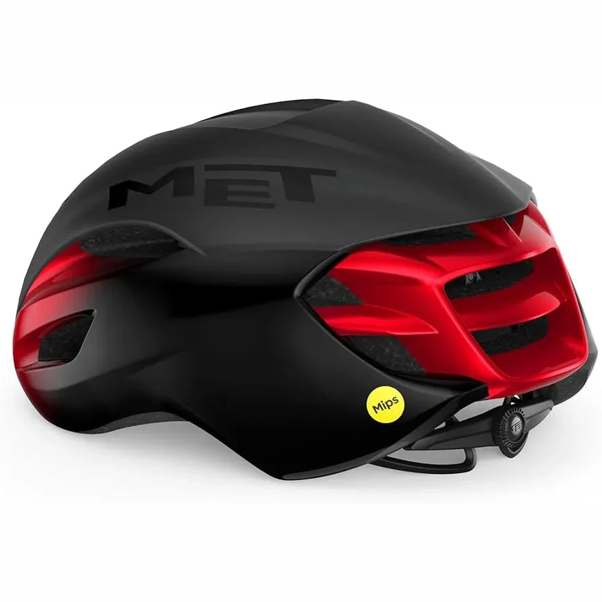 MET MANTA MIPS Cycling Helmet MIPS- Black/Red Gossy - Image 2