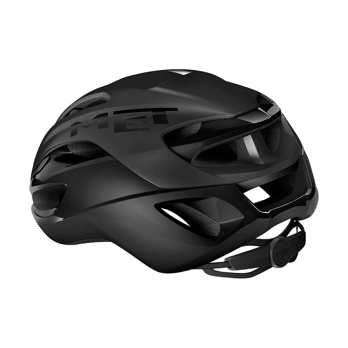 MET Rivale MIPS Cycling Helmet - Black Matt/Black Glossy - Image 2