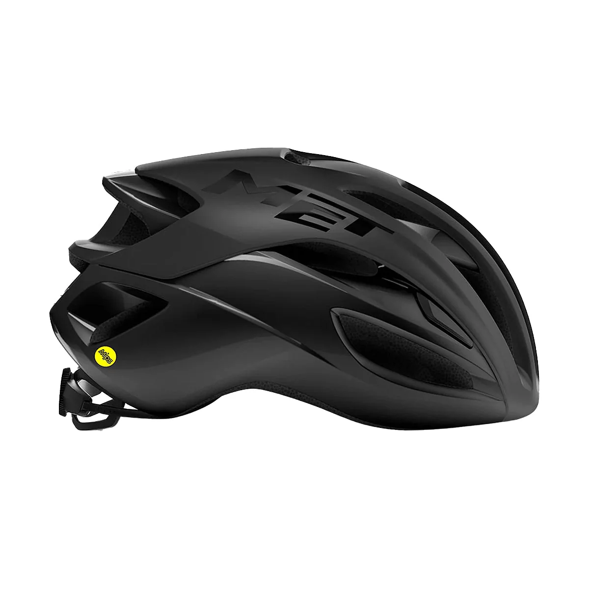 MET Rivale MIPS Cycling Helmet - Black Matt/Black Glossy - Image 3