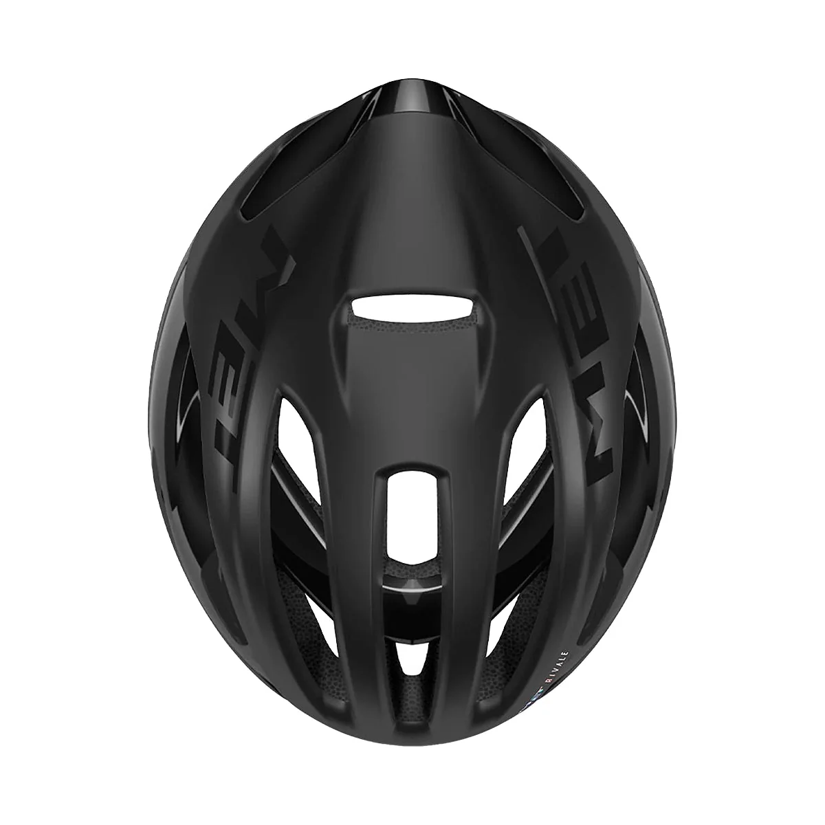 MET Rivale MIPS Cycling Helmet - Black Matt/Black Glossy - Image 4