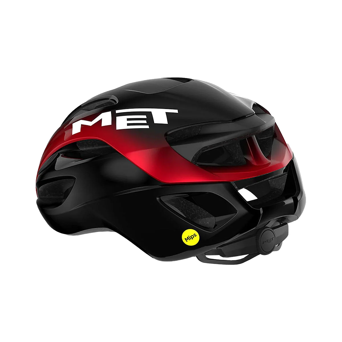 MET Rivale MIPS Cycling Helmet - Black/Red Glossy - Image 3