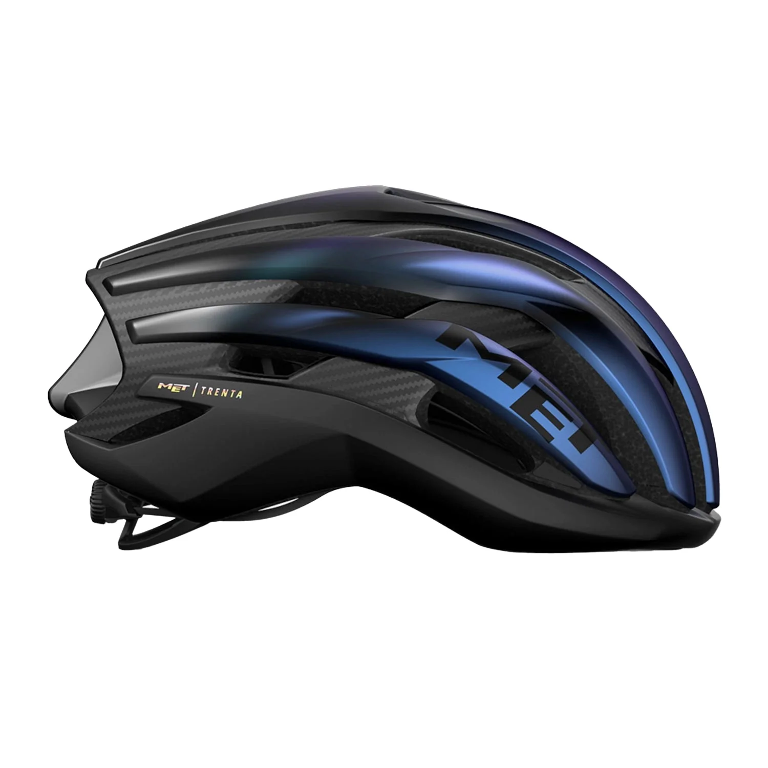 MET Trenta 3K Carbon MIPS Cycling Helmet - Blue Iridiscent - Image 2