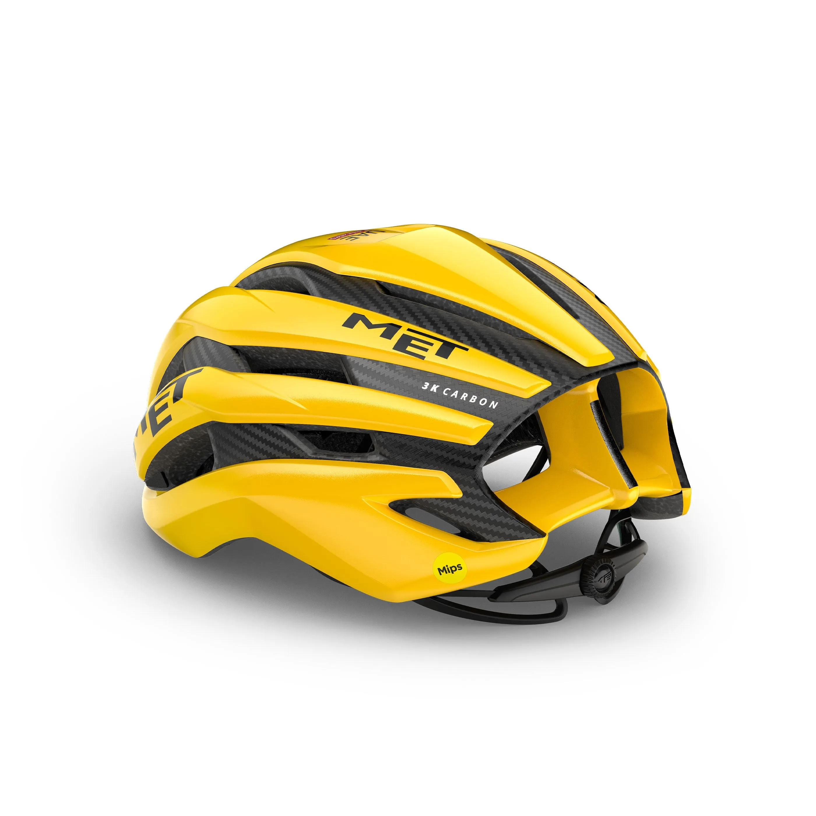 MET Trenta 3K Carbon MIPS Cycling Helmet - Limited Edition Yellow Jersey - Image 2