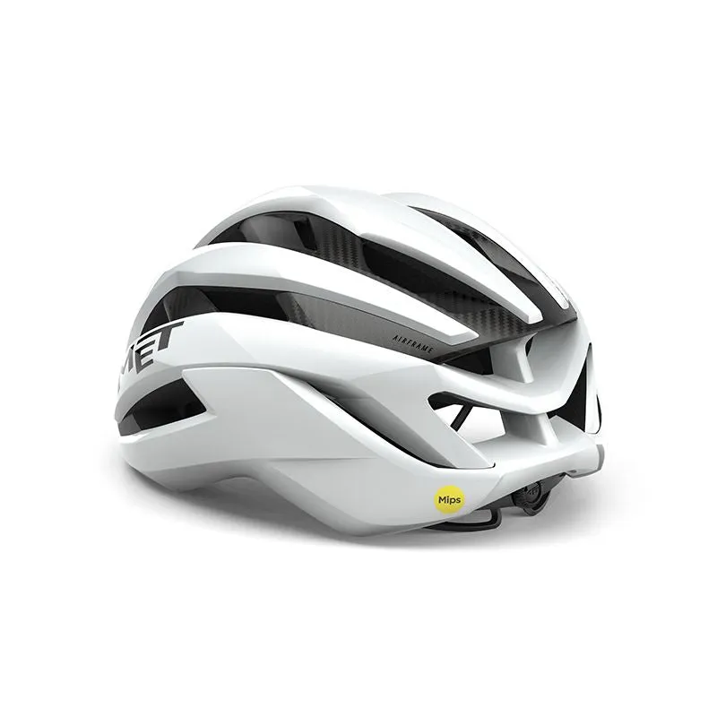 MET Trenta 3K Carbon MIPS Cycling Helmet MY26 - Silver/White - Image 2