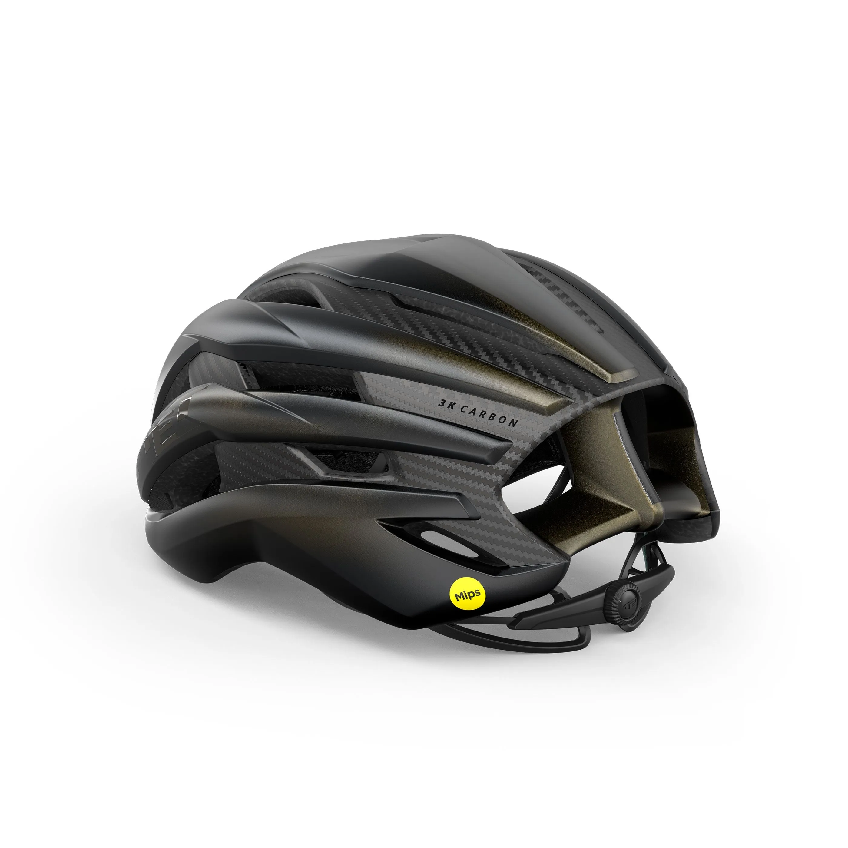 MET Trenta 3K Carbon MIPS Cycling Helmet - Tadej Pogacar Black Gold 2025 - Image 2