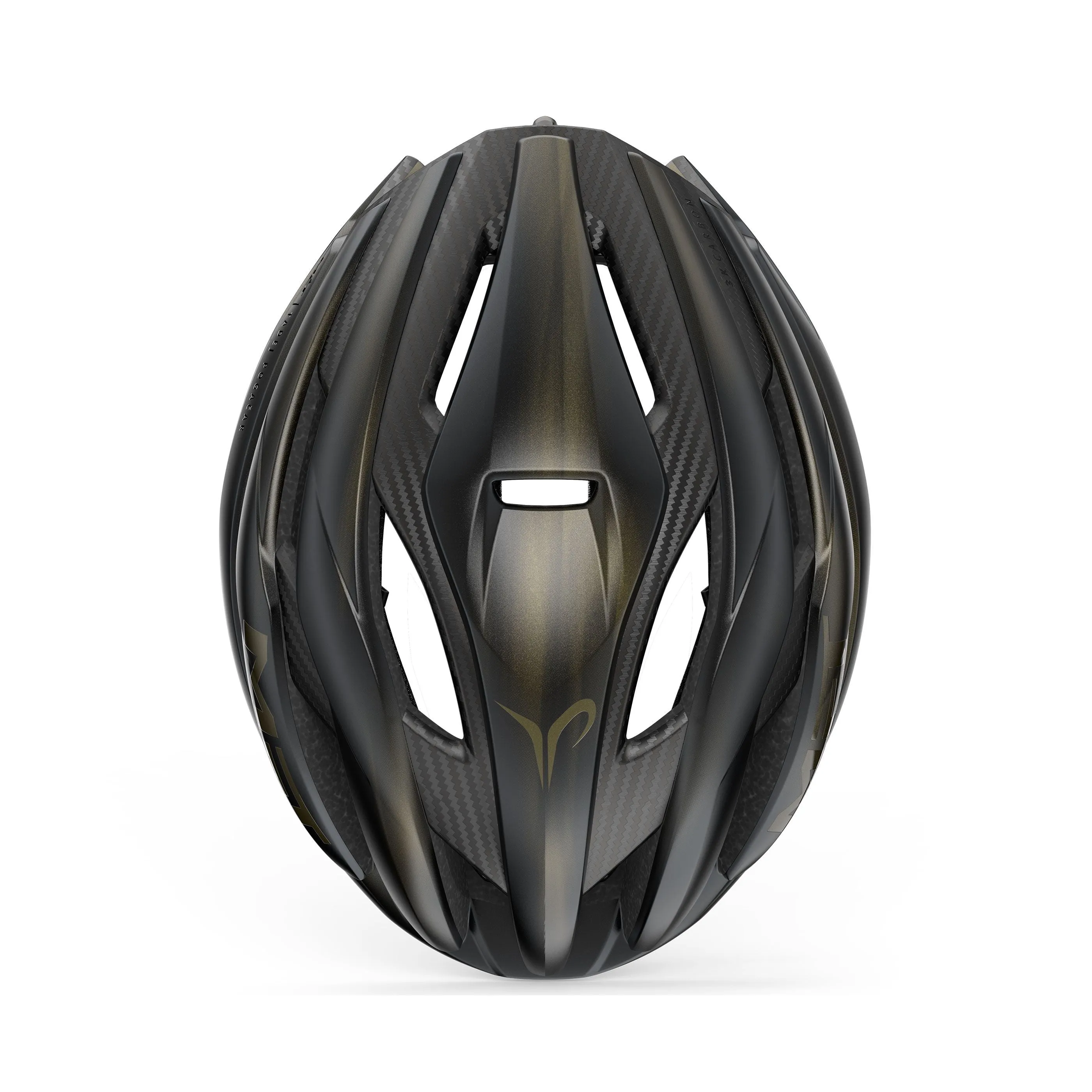 MET Trenta 3K Carbon MIPS Cycling Helmet - Tadej Pogacar Black Gold 2025 - Image 3