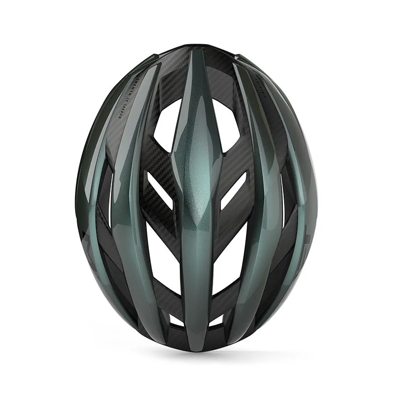MET Trenta 3K Carbon MIPS Cycling Helmet MY26 - Hyper Teal - Image 3
