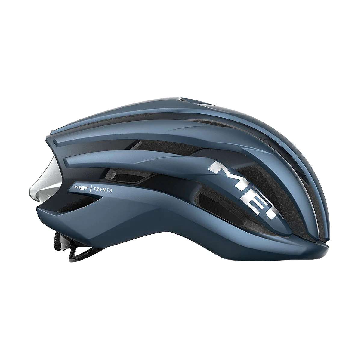 MET Trenta MIPS Cycling Helmet - Navy/Silver - Image 2