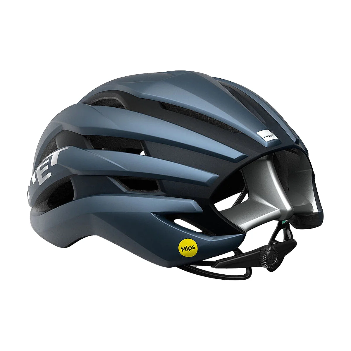MET Trenta MIPS Cycling Helmet - Navy/Silver - Image 3