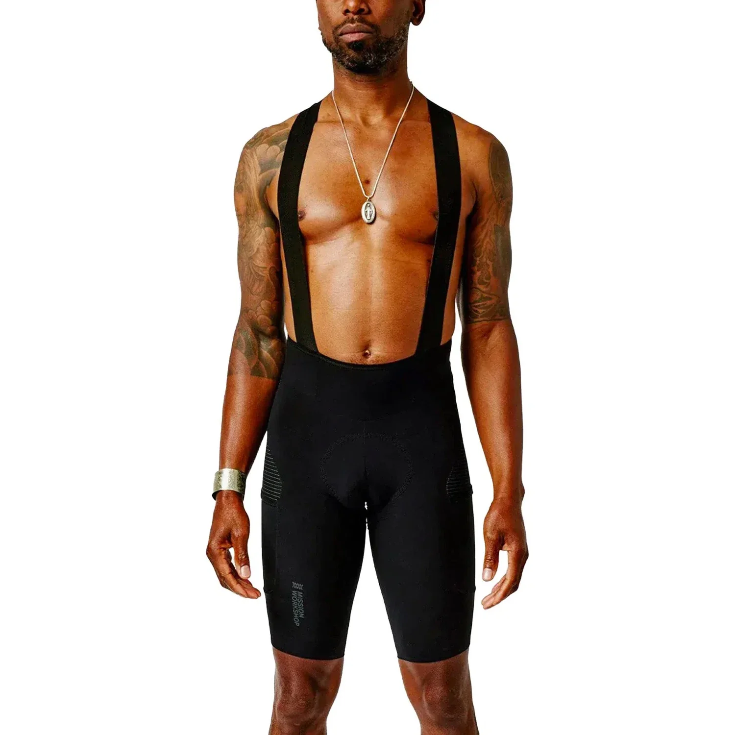 MISSION WORKSHOP Pro Bib Shorts - Black - Image 2