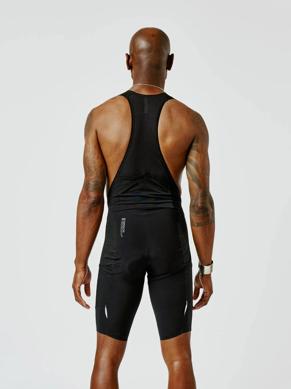 MISSION WORKSHOP Pro Bib Shorts - Black - Image 4