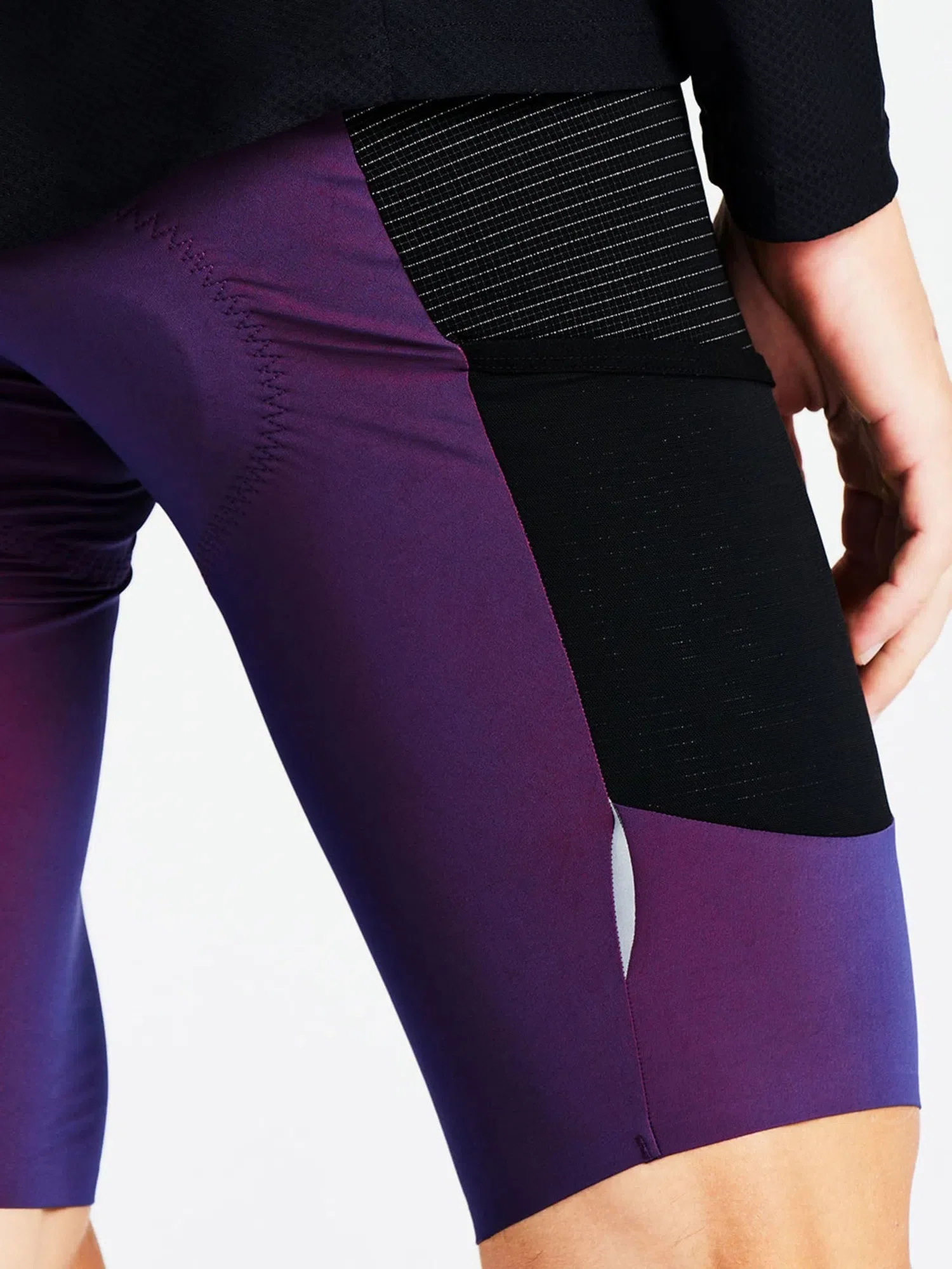 MISSION WORKSHOP Pro Bib Shorts - Purple - Image 3