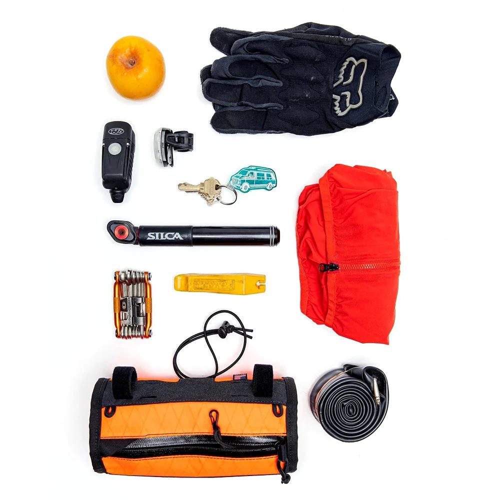 MISSION WORKSHOP Toro Grande Handlebar Bag - Bright Orange - Image 4