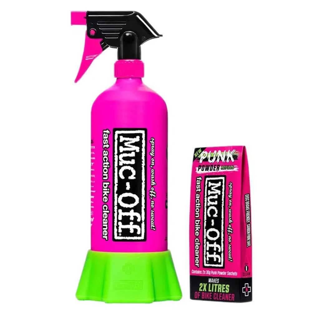 MUC OFF Punk Powder Bike Cleaning + Bottle For Life - 4 Units