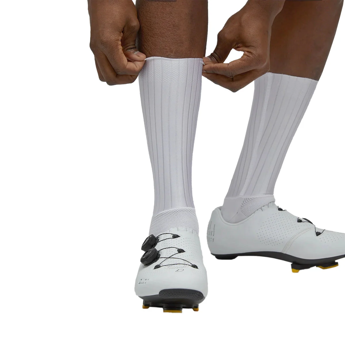 NDLSS Aero Cycling Socks - White - Image 2