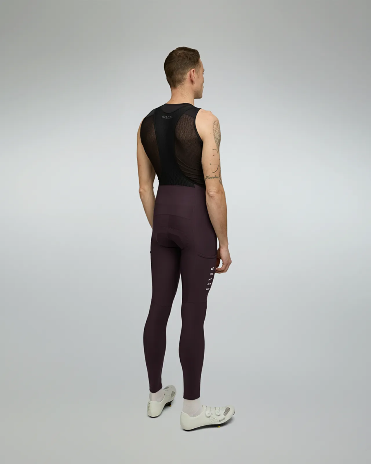 NDLSS Away Cargo Thermal Bib Tights - Wine - Image 3