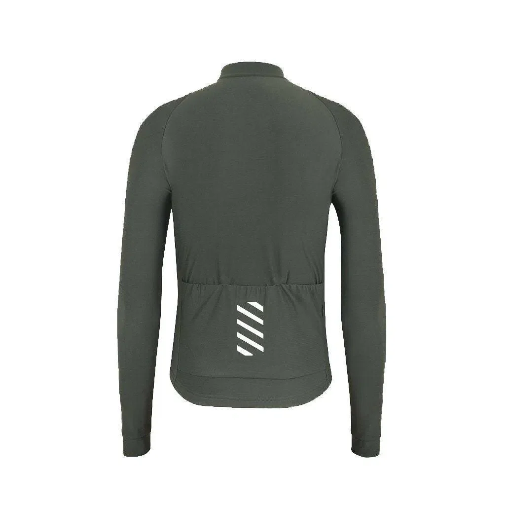 NDLSS Thermal Long Sleeve Jersey - Dark Olive - Image 2