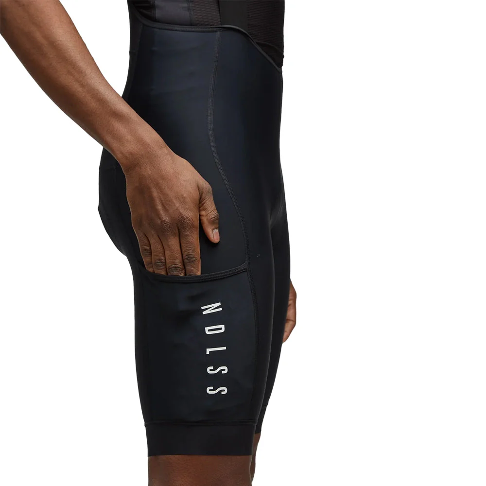 NDLSS Cargo Bib Shorts - Black - Image 3