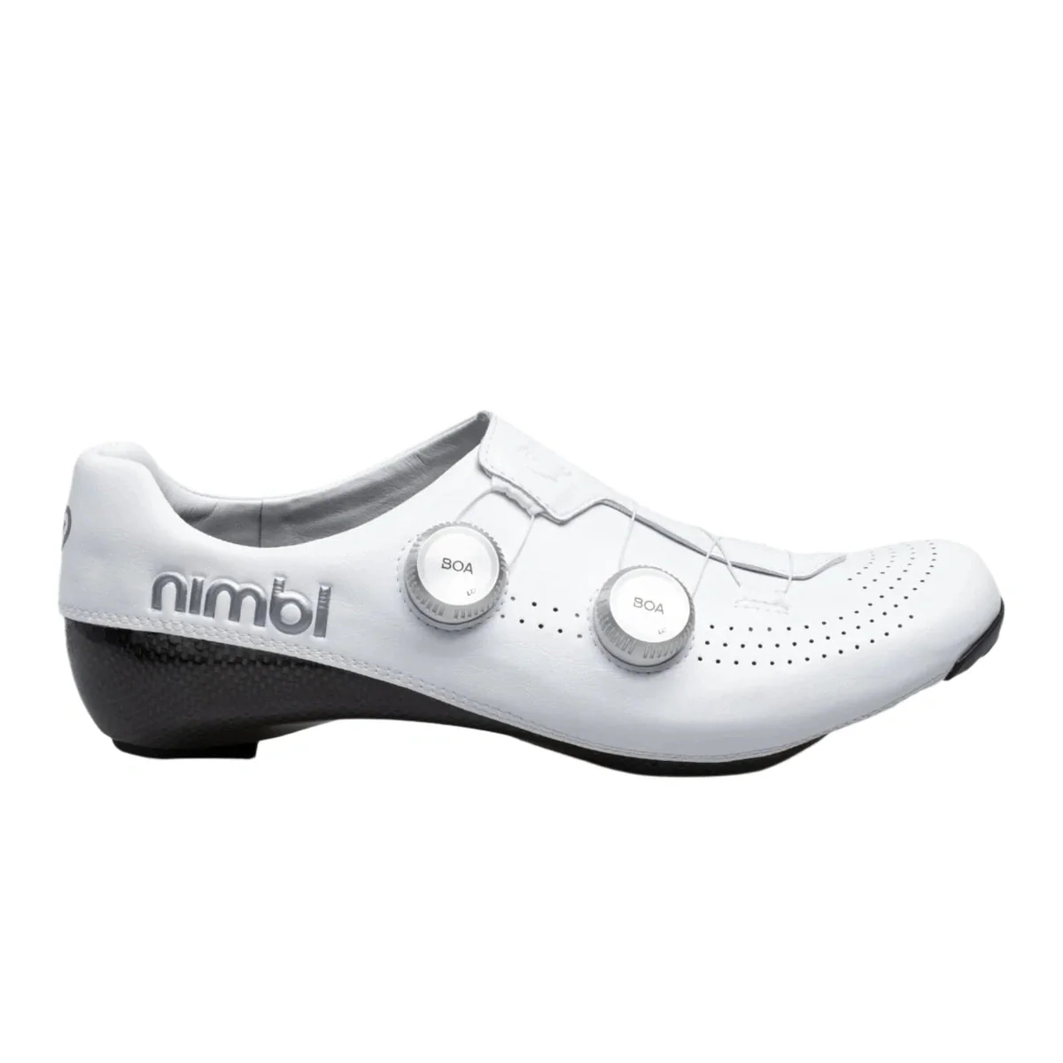 NIMBL Road Cycling Shoes Exceed Ultimate Glide - White/Silver - Image 2