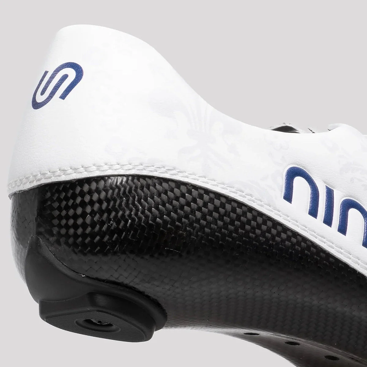 NIMBL Road Cycling Shoes Exceed Ultimate Fleur de Lis - White - Image 5