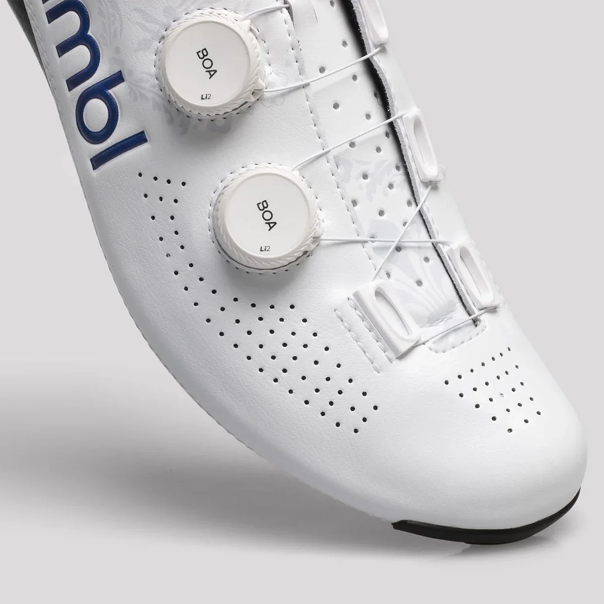 NIMBL Road Cycling Shoes Exceed Ultimate Fleur de Lis - White - Image 6